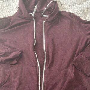 Vuori Zip-Up Hoodie with Drawstring